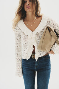 Springfield Cardigan com babados