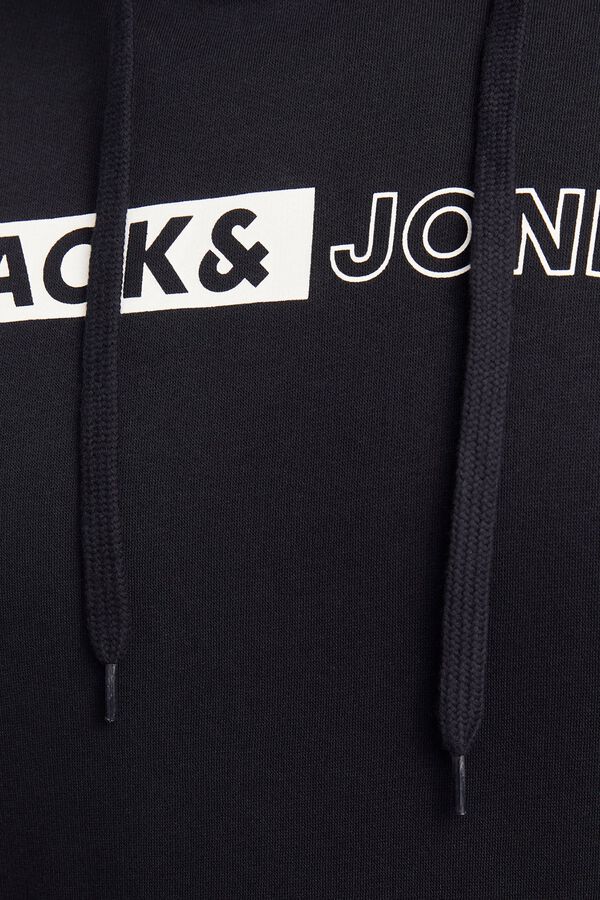 Jack & Jones PLUS Sweatshirt regular com capuz preto