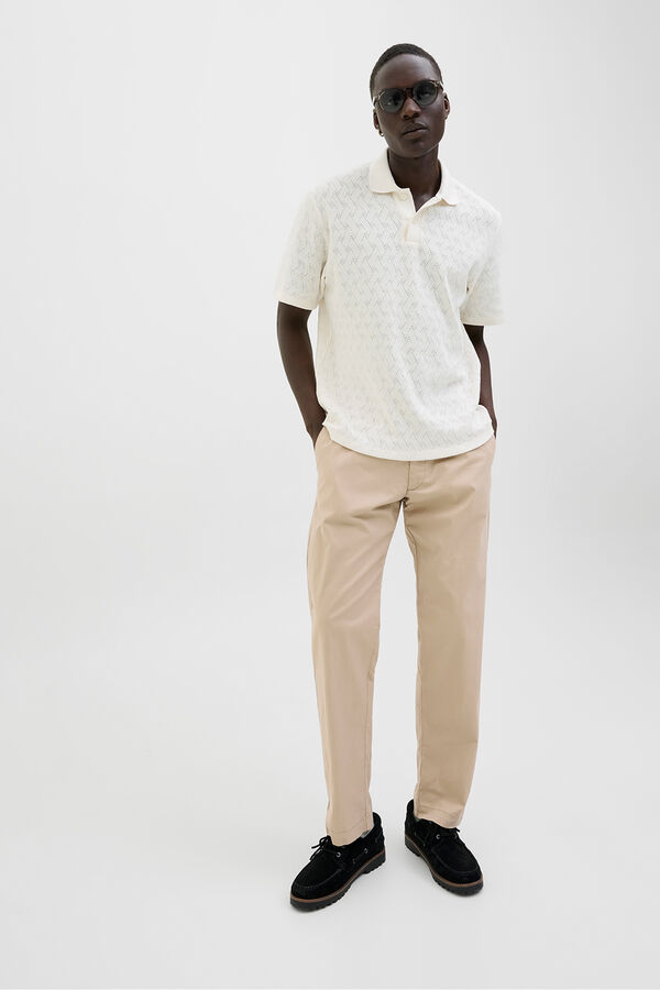 Jack & Jones Calças estilo chino cinzento