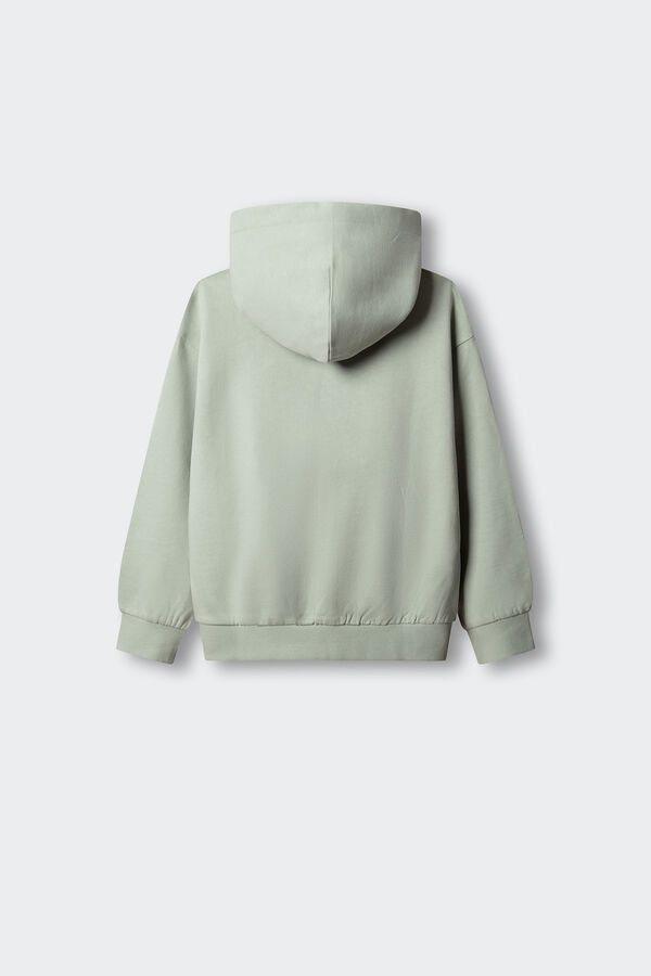 Springfield Kids Sweatshirt b&aacute;sica aberta menina verde