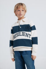 Springfield Kids Sweatshirt riscas para meninos branco