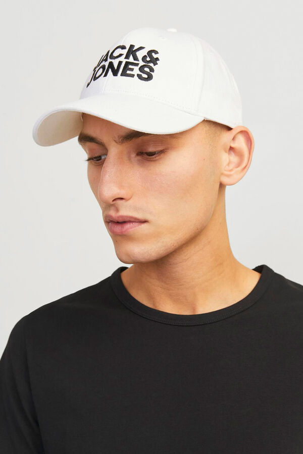 Jack & Jones Boné com logo XL branco