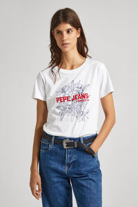 Springfield Camiseta Algodón Estampada blanco