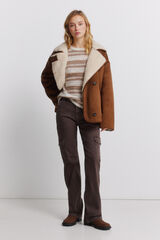 Springfield Cal&ccedil;as cargo de algod&atilde;o castanho