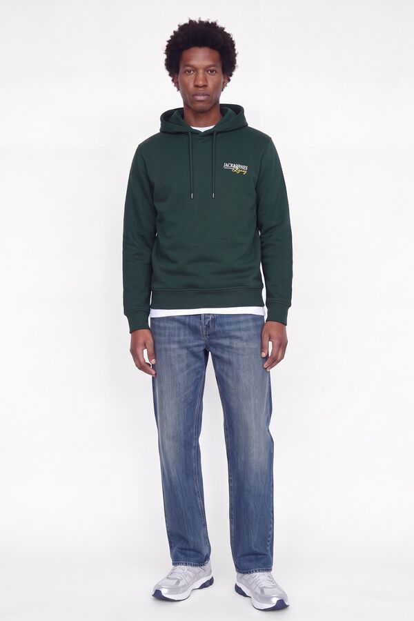 Jack & Jones Sweatshirt relaxed com capuz azul