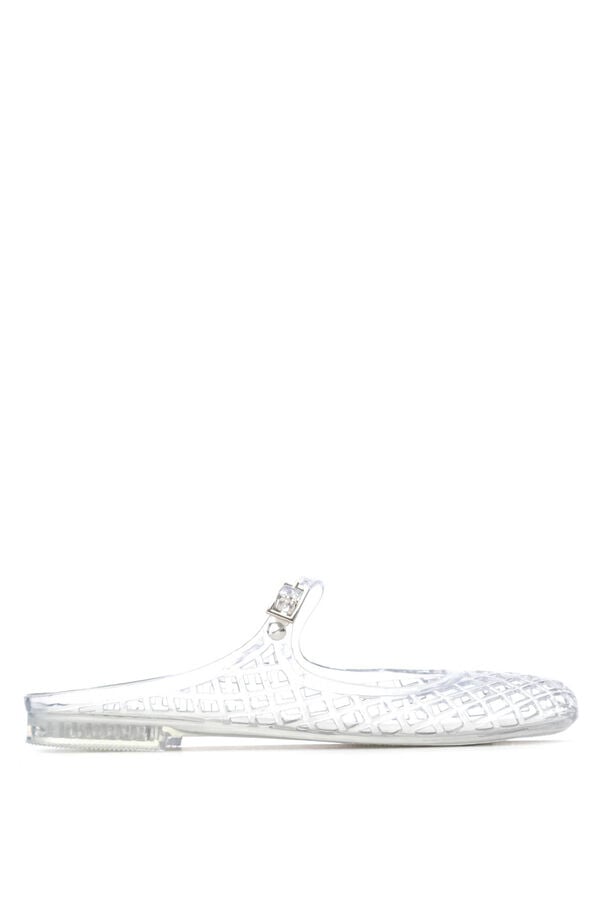 XTI Sabrina de borracha sem calcanhar em rede branco