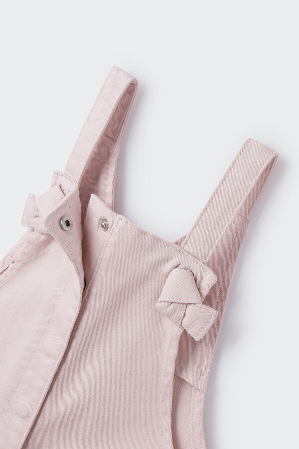 Springfield Girls' dungarees with pockets pink