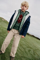 Springfield Kids Jersey rombos caqui niño verde