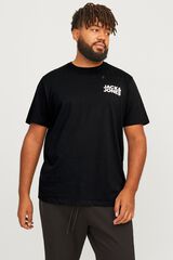Jack & Jones PLUS T-shirt estampada de manga curta cinzento