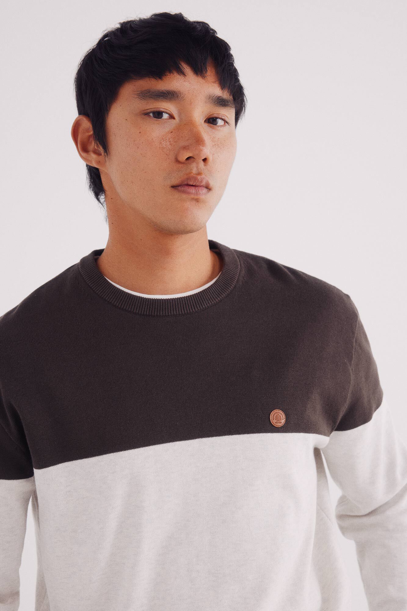 Springfield Camisola b&aacute;sico com blocos de cores