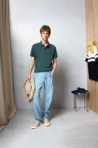 Springfield Polo piqu&eacute; contraste pu&ntilde;o slim fit