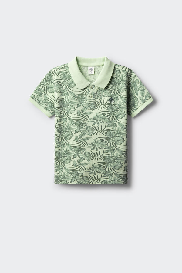 Springfield Kids Polo hawaiano niño verde