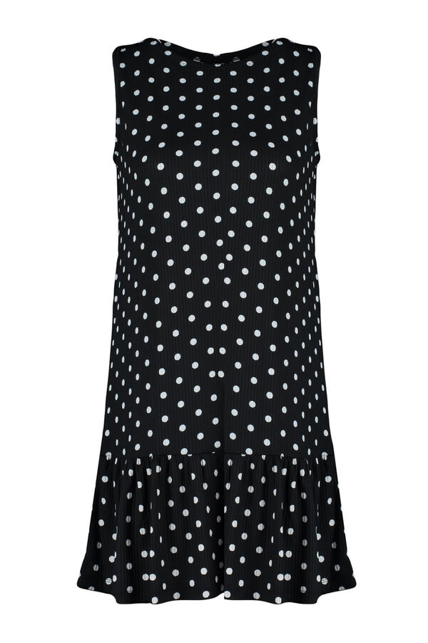 Trendyol Vestido mini de bolinhas preto