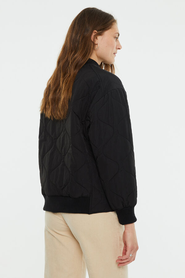 Springfield Short anorak with ribbed cuffs and neck black