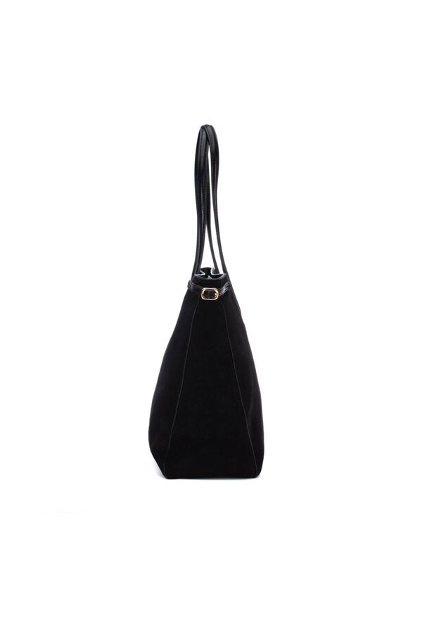 XTI Mala tote bag com fecho-&eacute;clair preto