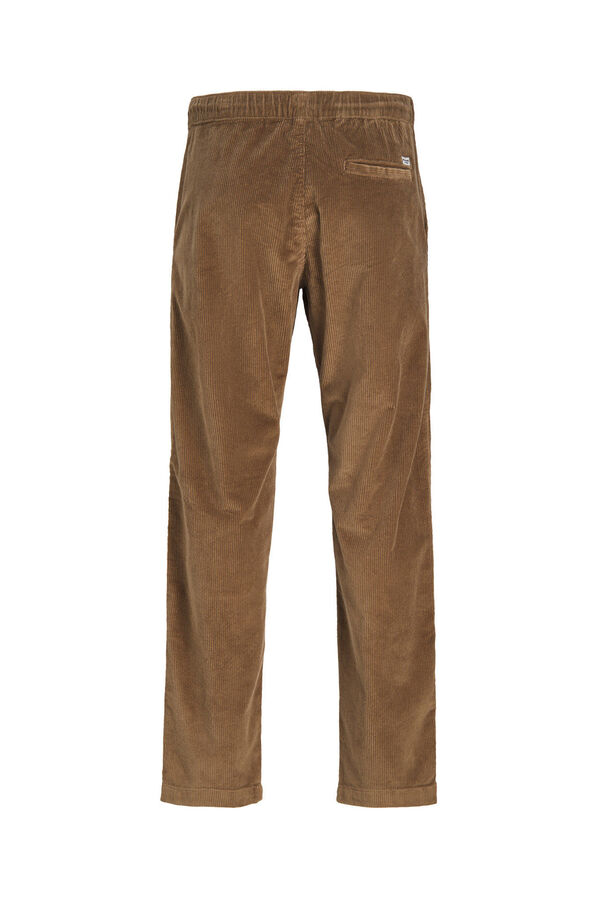 Jack & Jones Calça jogger de veludo cotelê cru