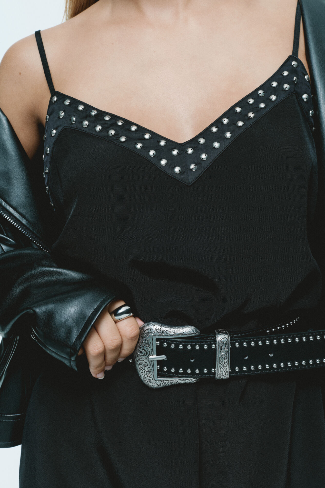 Springfield Studded cowboy belt