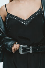 Springfield Studded cowboy belt black