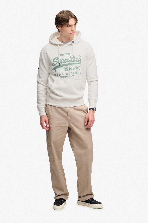 Superdry Sweatshirt com capuz e logo branco