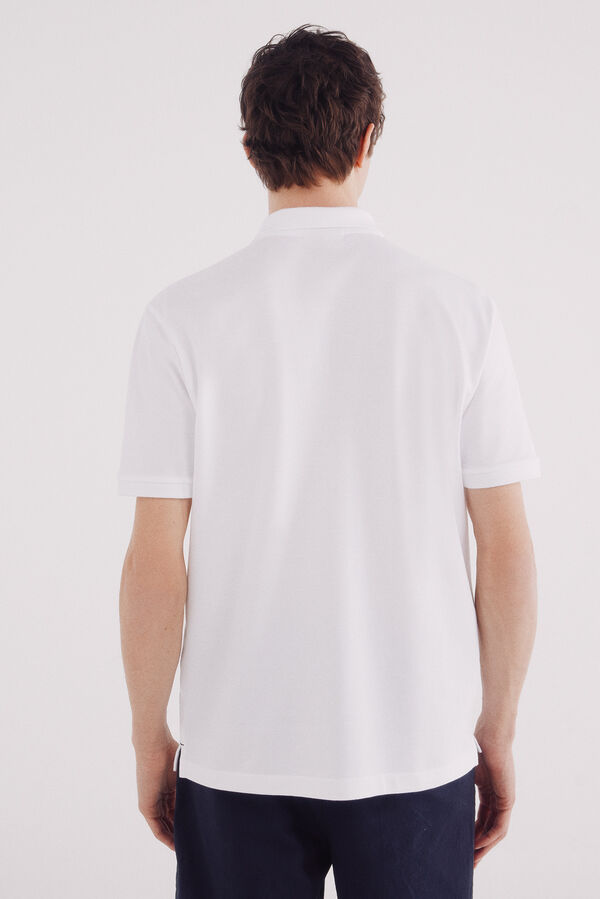 Springfield Polo piqué básico regular fit branco
