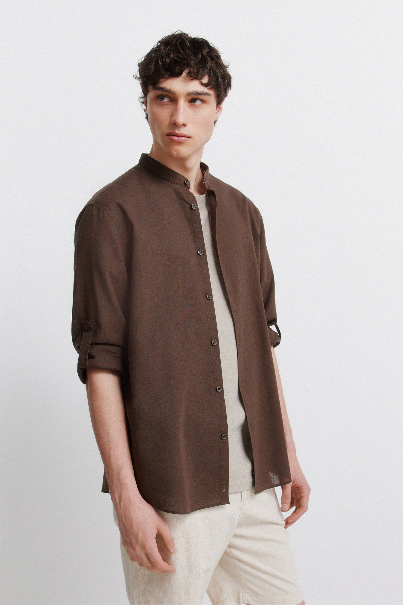 Springfield Camisa mao lino