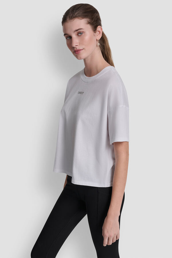 DKNY T-shirt boxy branco