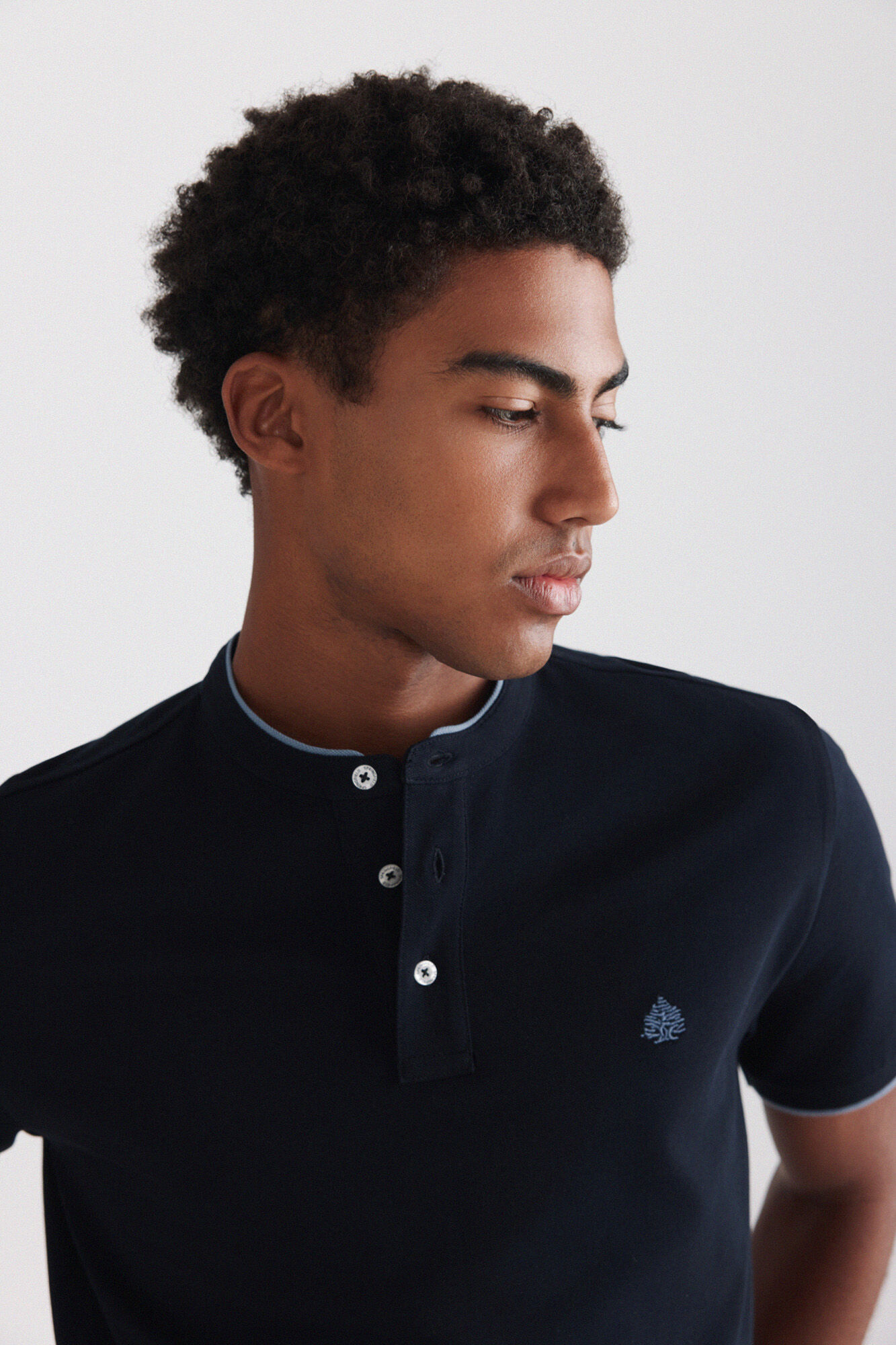 Springfield Polo em piqu&eacute; gola mao slim fit
