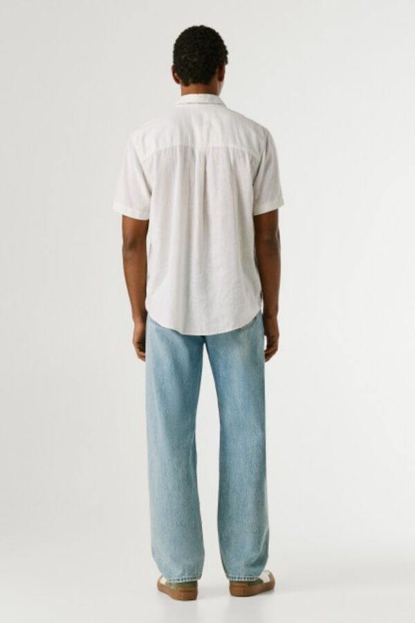 Pepe Jeans Camisa de manga comprida com logo branco