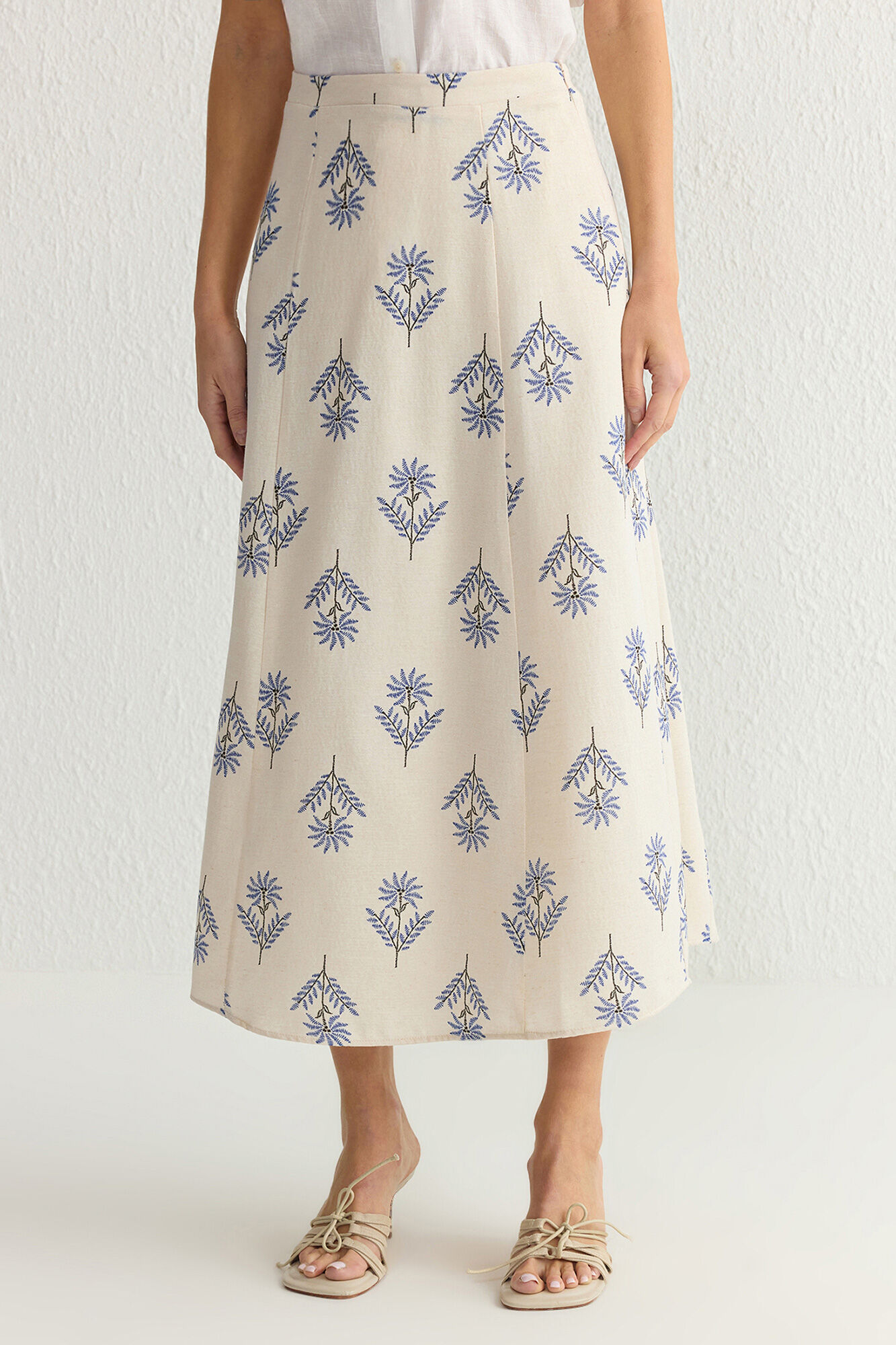 Trendyol Falda midi estampada