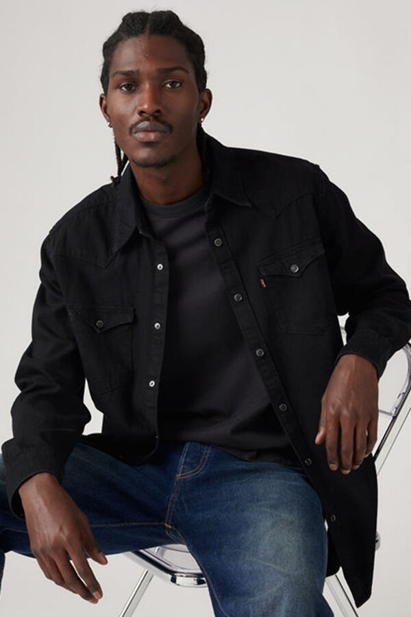 Levi's Camisa jeans Levis&reg; preto