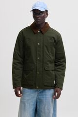 Jack & Jones Blus&atilde;o curto com colchetes verde