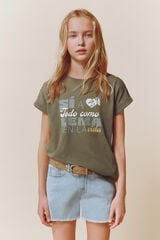 Springfield Kids T-shirt "Sim a tudo como lema na vida" estampado