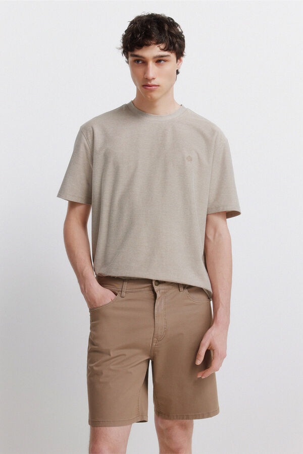 Springfield Bermudas leve 5 bolsos lavagem regular fit cru