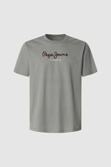 Pepe Jeans T-shirt amarela do elenco cinzento