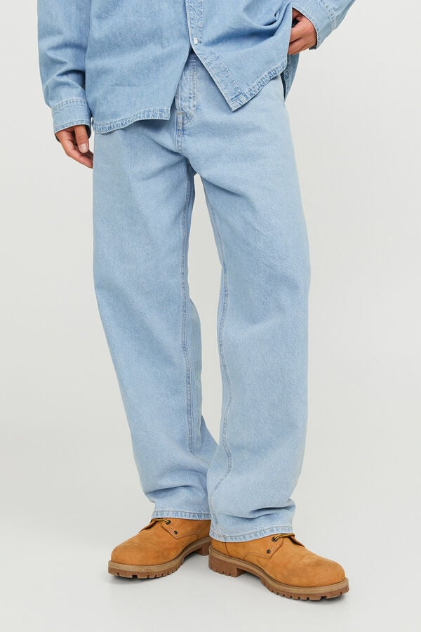 Jack & Jones Jeans baggy cintura alta azul