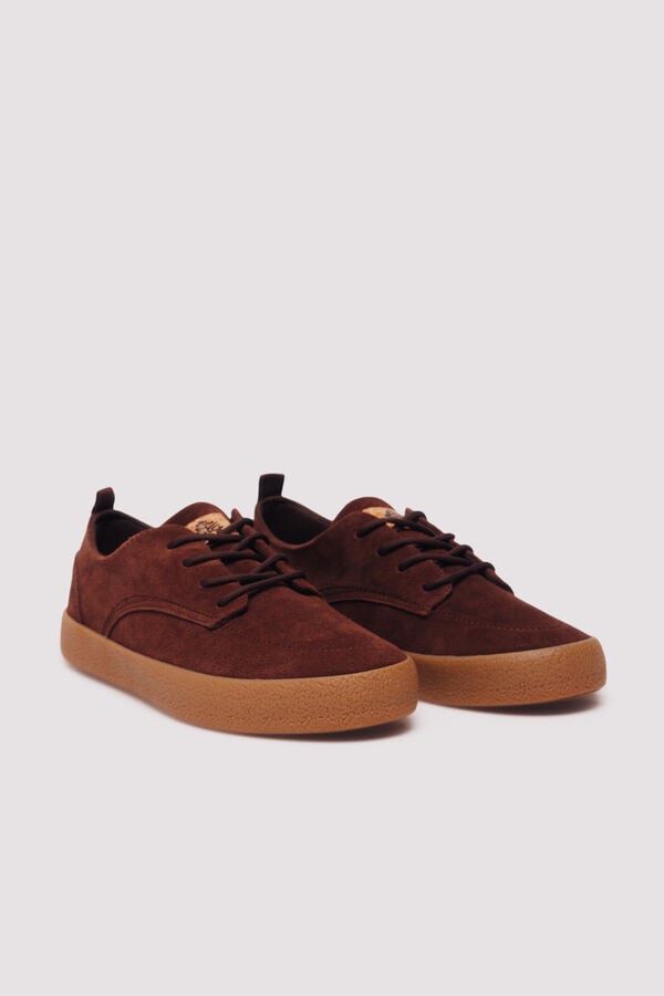 Springfield sapato de couro casual castanho