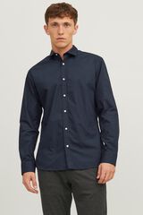 Jack & Jones Camisa slim em popelina azul