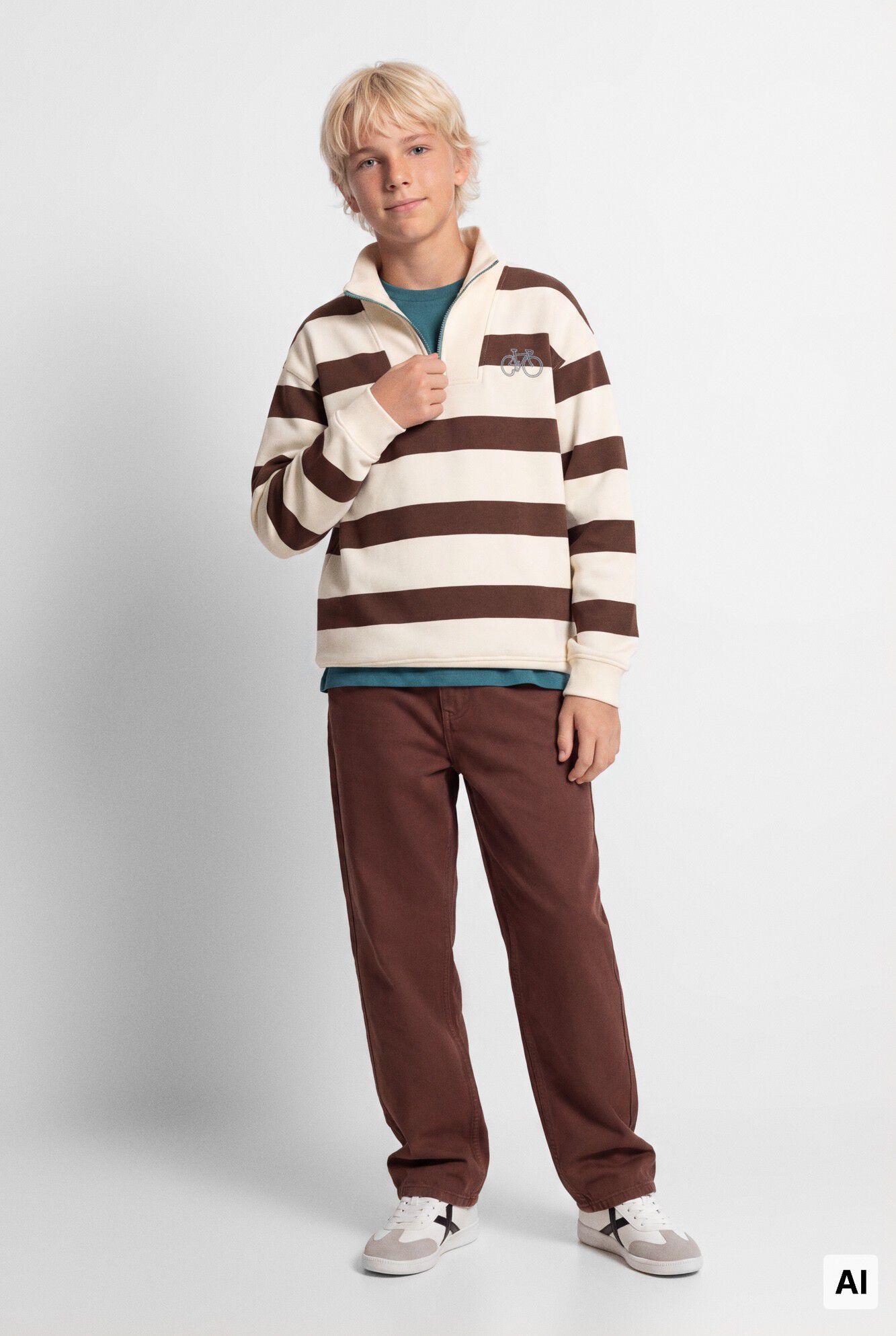 Springfield Kids Sweatshirt gola camionista &agrave;s riscas crian&ccedil;a