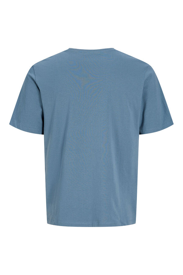 Jack & Jones T-shirt regular bordada cinzento