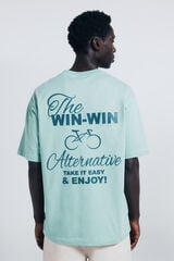 Springfield Camiseta ganha-ganha verde
