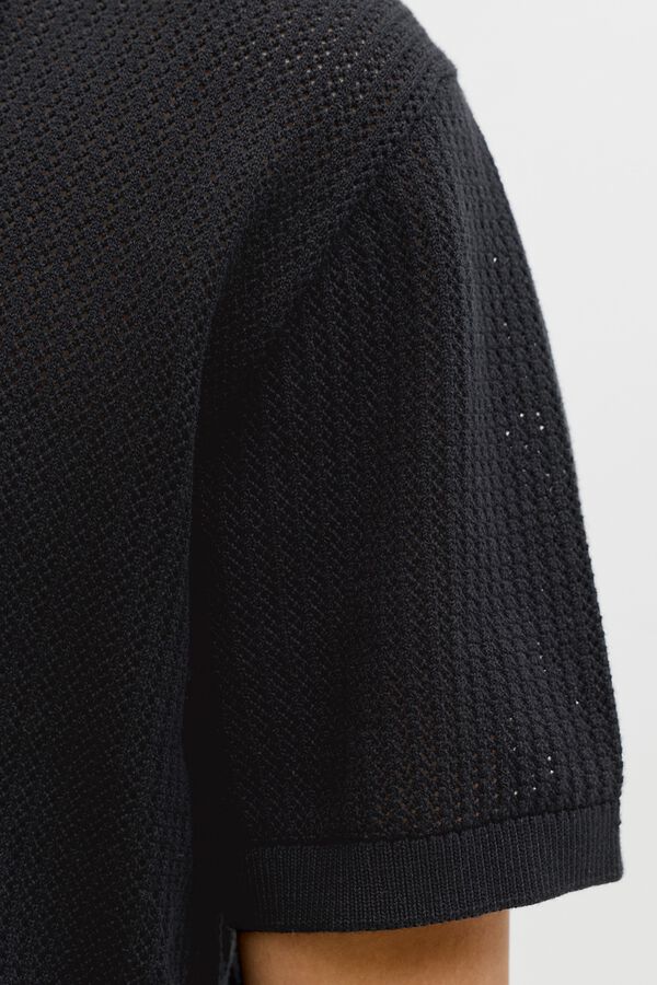 Jack & Jones Polo punto regular fit negro