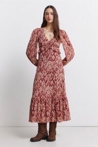 Springfield Vestido midi com folho