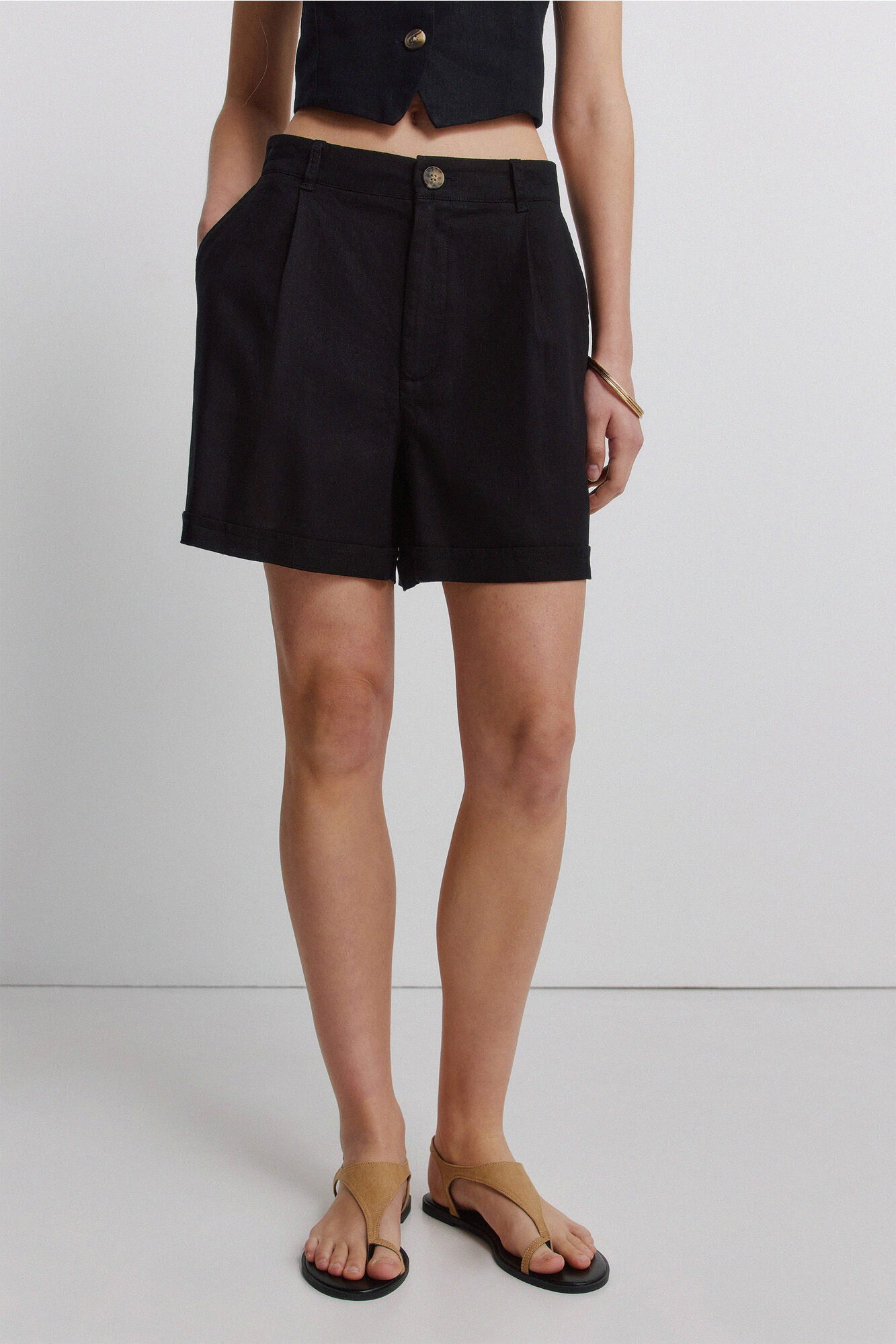 Springfield Pantal&oacute;n corto lino