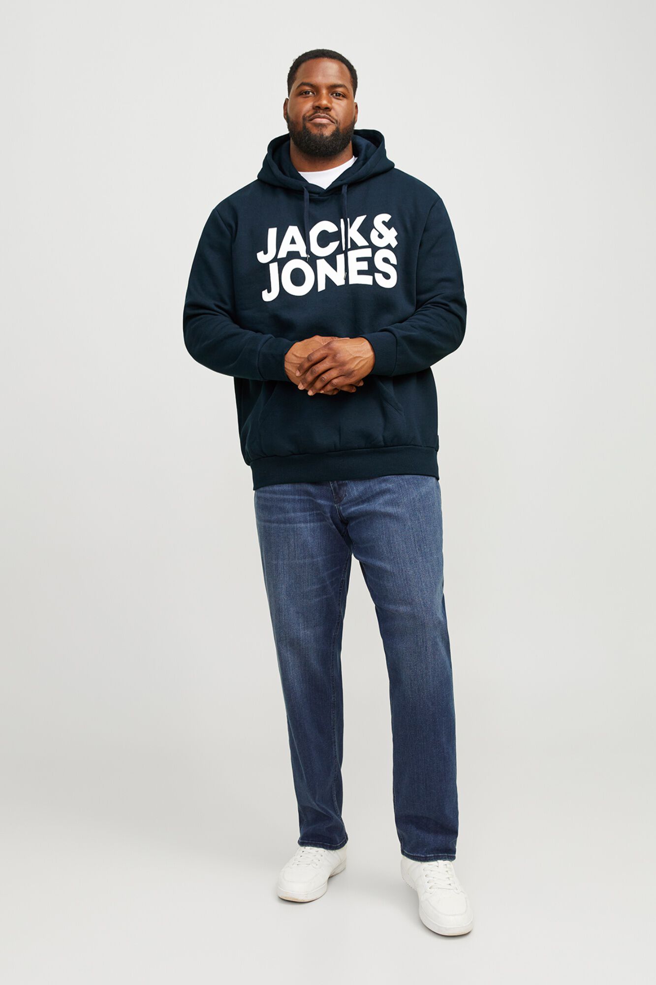 Jack & Jones PLUS Sweatshirt capuz print logo PLUS