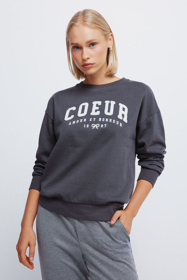Springfield Sweatshirt "Coeur" cinzento