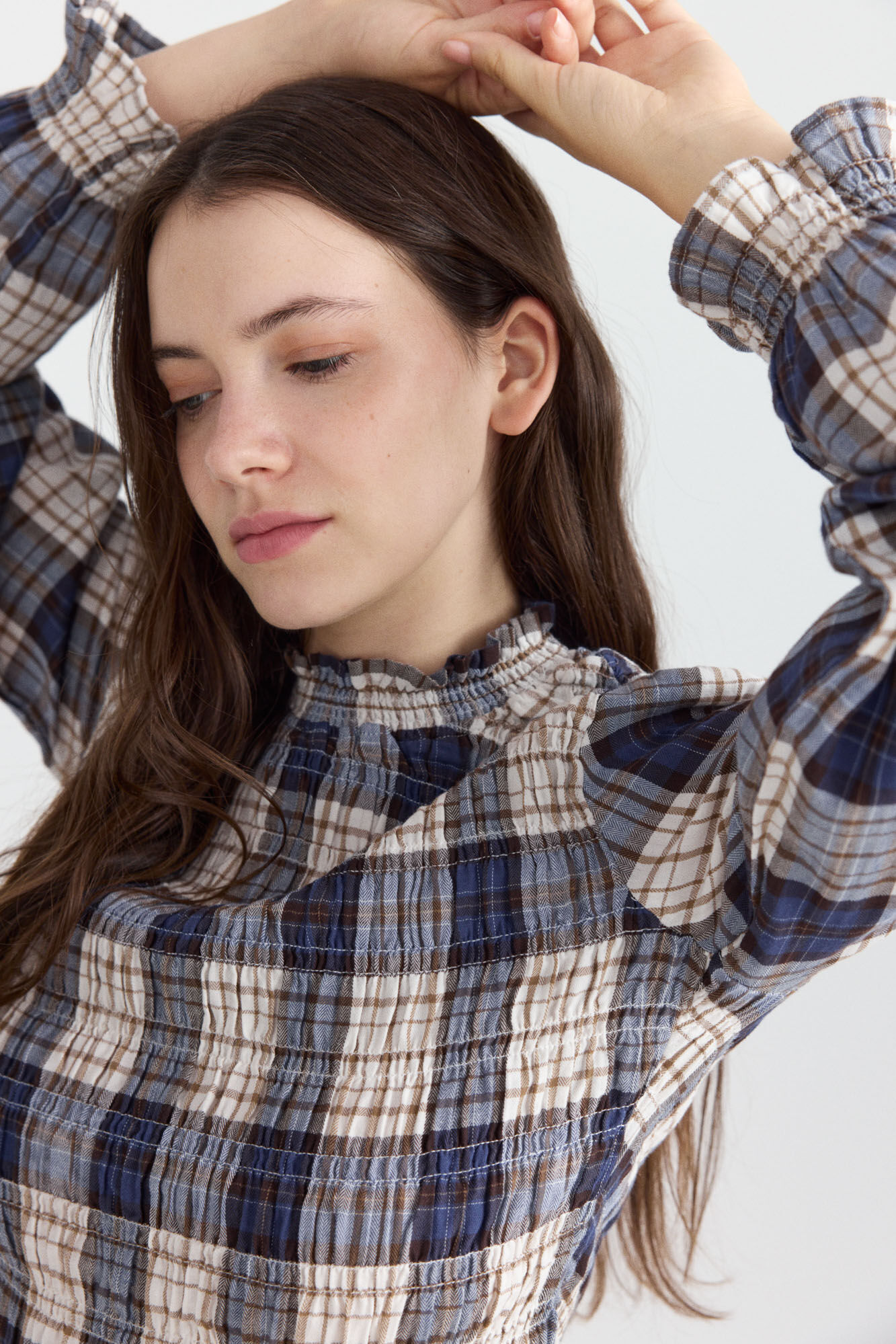 Springfield Camisa nido de abeja cuadros