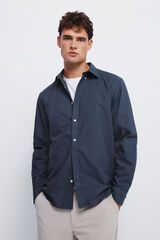 Springfield Peça oxford tingida azul