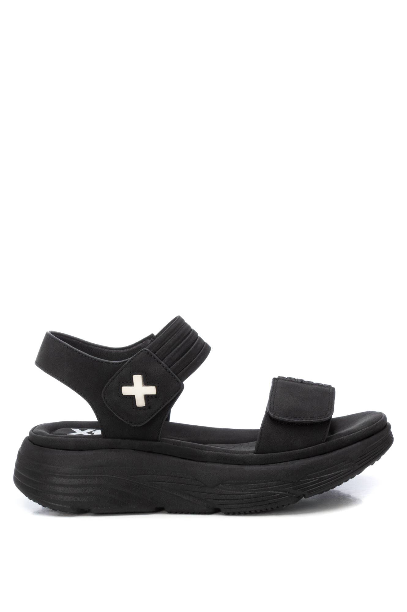 XTI Sandalia tiras el&aacute;sticas velcro