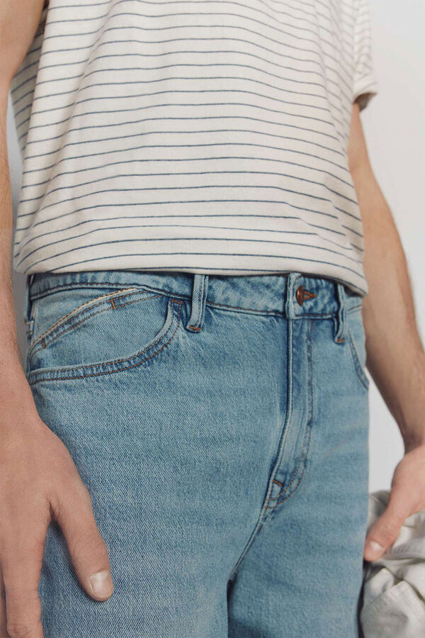 Springfield Jeans slim fit sobretingido azul