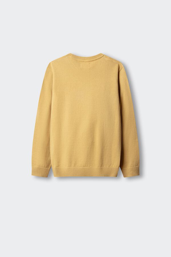 Springfield Kids Camisola b&aacute;sica com cotoveleiras para crian&ccedil;a amarelo
